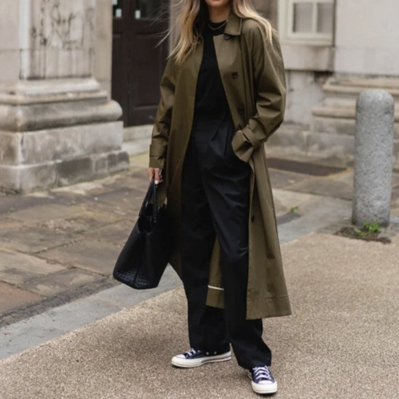 Olive Green Trench Coats